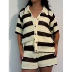 Conjunto Valissa Marrom/manteiga 