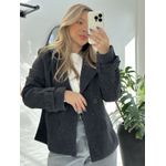 Casaco Geórgia Preto Mesclado