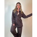 Jaqueta Jeans Florina Marrom 