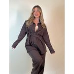 Jaqueta Jeans Florina Marrom 
