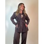 Jaqueta Jeans Florina Marrom 