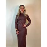 Vestido Antonella Marrom