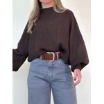 Tricot Tati marrom