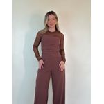 Conjunto Corset Nina Marrom