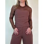 Conjunto Corset Nina Marrom