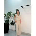 Conjunto Colete Charlotte Bege