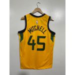 Nba Utah Jazz Silk amarela (jogador) Mitchell 45