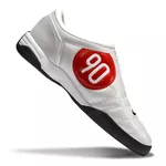 Chuteira Futsal Nike Total 90 III (IC) - Branca/preta (90 vermelho)