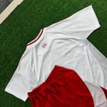 Conjunto Infantil Internacional Away 25/26 - Branco/Vermelho