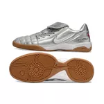 Chuteira Futsal Nike Total 90 III Full Prata/Branco