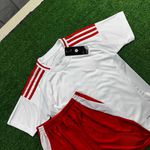 Conjunto Infantil Internacional Away 25/26 - Branco/Vermelho