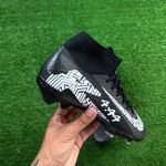 Chuteira Campo Nike Air Zoom Mercurial Superfly 10 Elite FG - Preto/Branco (Botinha)