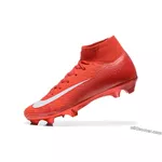 Chuteira Campo Nike Air Zoom Mercurial Superfly 10 Elite (FG) - Vermelho/Branco