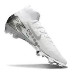 (Botinha) Chuteira Campo Nike Air Zoom Mercurial Superfly 10 Elite (FG) - Branco/Prata