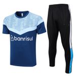 Conjunto Treino Grêmio 2023 Camisa + Calça - azul/preto