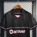 Camisa Fluminense Goleiro - 23/24 - Torcedor Masculino Preto/Rosa