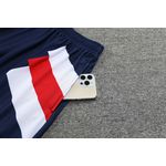Conjunto De Treino Camisa + Short Ajax 23/24 - Masculino Azul (gola Vermelha)