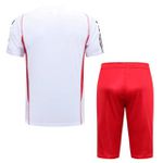 Conjunto De Treino Meia Calça + Camisa Flamengo - 23/24 - Branco/Vermelho