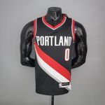 Portland LILLARD #0 Trail Blazers Home black NBA 2021 - Jogador