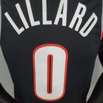 Portland LILLARD #0 Trail Blazers Home black NBA 2021 - Jogador
