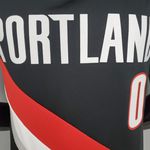 Portland LILLARD #0 Trail Blazers Home black NBA 2021 - Jogador