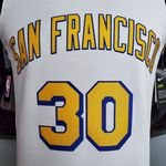 Warriors NBA San Francisco Jogador CURRY #30 Branco