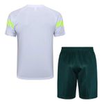 Conjunto Treino Camisa + Short Palmeiras 23/24 - Branca detalhe neon