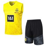 Conjunto Treino Regata + Short Borussia Dortmund 23/24 - Amarelo