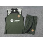 Conjunto Treino Regata + Short Barcelona 23/24 - Verde Militar