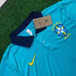 Camisa Polo Seleção Brasileira 2024 Azul Claro