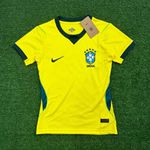 (PRIMEIRA VERSÃO) Camisa Seleção Brasil Home I Copa do Mundo 2026 - Amarela - Feminina