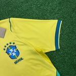 (SÍMBOLO CLARO) Camisa Seleção Brasil I Copa do Mundo 2026 - Amarelo - Masculina Torcedor