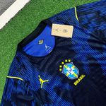 Camisa Seleção Brasil Away II Copa do Mundo 2026 - Azul e Preta - Jogador Masculina