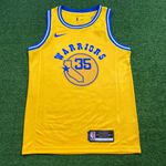 NBA Versão Retrô CURRY #35 Golden State Warriors - Amarela (GOLA REDONDA)