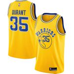 NBA Versão Retrô CURRY #35 Golden State Warriors - Amarela (GOLA REDONDA)