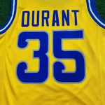 NBA Versão Retrô CURRY #35 Golden State Warriors - Amarela (GOLA REDONDA)