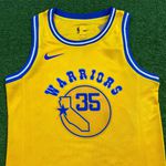 NBA Versão Retrô CURRY #35 Golden State Warriors - Amarela (GOLA REDONDA)