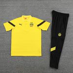 Conjunto Treino Polo Borussia 22/23 Camisa + Calça - Masculino Amarela