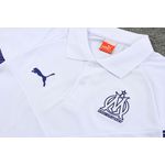 Conjunto Treino Polo Olympique De Marseille 22/23 Camisa + Calça - Masculino Branca
