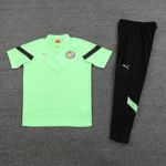 Conjunto Treino Polo Senegal 22/23 Camisa + Calça - Masculino Verde neon