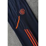 Conjunto Treino Polo Gola Baixa Manchester United 22/23 Camisa + Calça - Masculino (detalhes laranja)