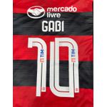 Camisa Flamengo Home 2023 - Gabi 10 + Patrocínio - Torcedor Masculina