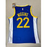 Nba Wiggins #22 Golden State Warriors Camisa Azul silk Jogador