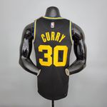 NBA Jersey Curry #30 Warriors City - PRETO - Especial 75 Anos