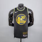 NBA Jersey Curry #30 Warriors City - PRETO - Especial 75 Anos