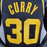 NBA Jersey Curry #30 Warriors City - PRETO - Especial 75 Anos