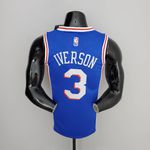 Philadelphia NBA Jersey76ers IVERSON#3 Azul - Especial 75 Anos