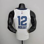 NBA Memphis Grizzlies 2022 - Ja Morant Nº12 - Branco Especial 75 Anos