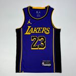 NBA Los Angeles Lakers James #23 Jersey (Número Preto)
