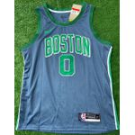 Boston Celtics Tatum 0 Nba Jersey Silk Jogador - Grafite